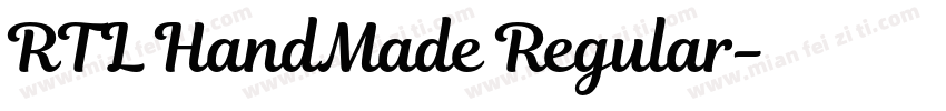 RTL HandMade Regular字体转换
